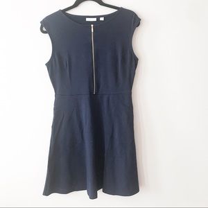 New York & Company A line dress with gold zipper